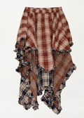 Handkerchief Plaid Skirt