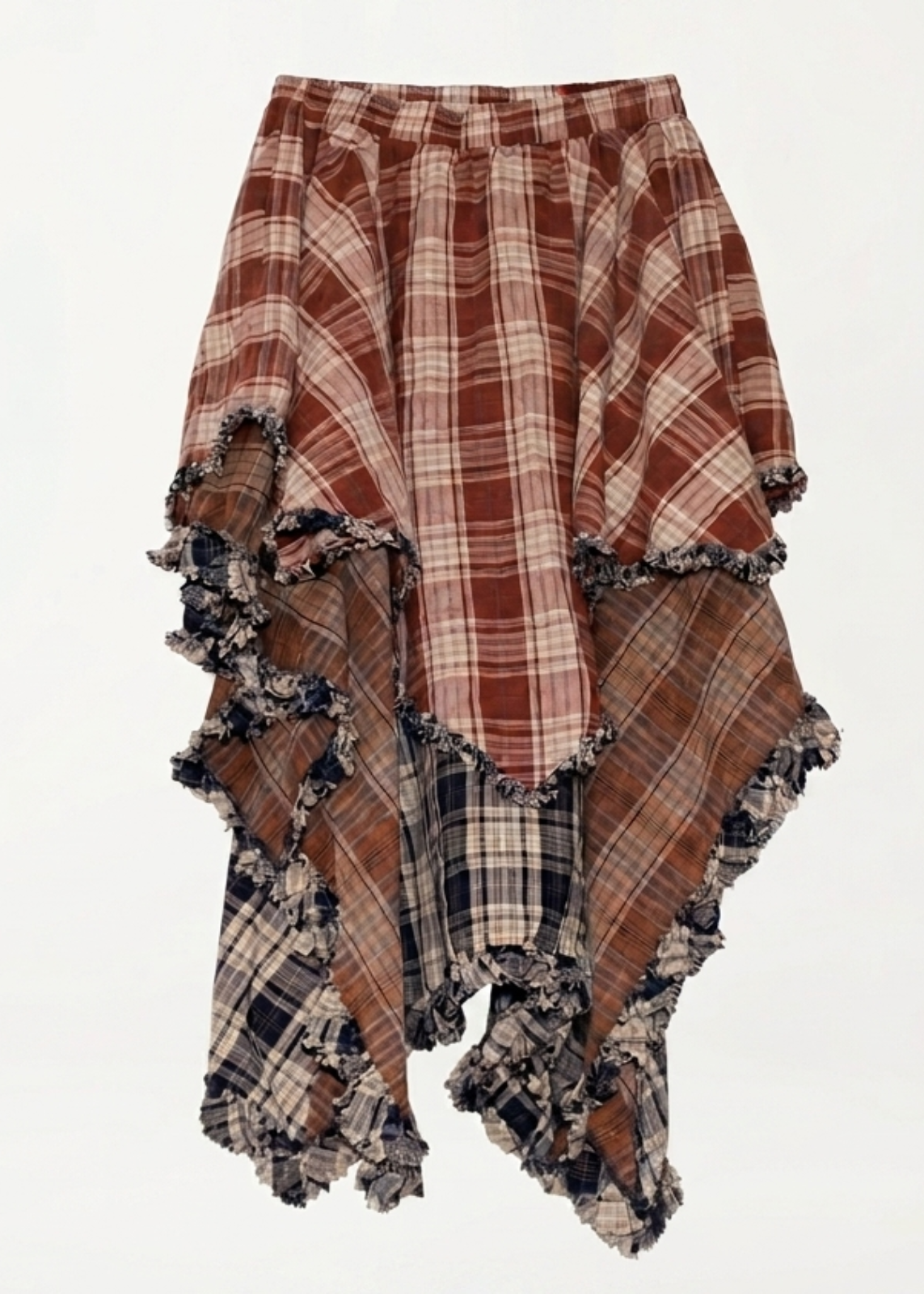 Handkerchief Plaid Skirt