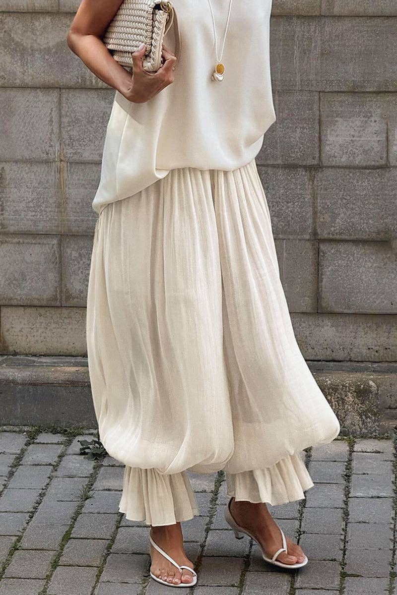 Effortless Wide-Leg Casual Pants