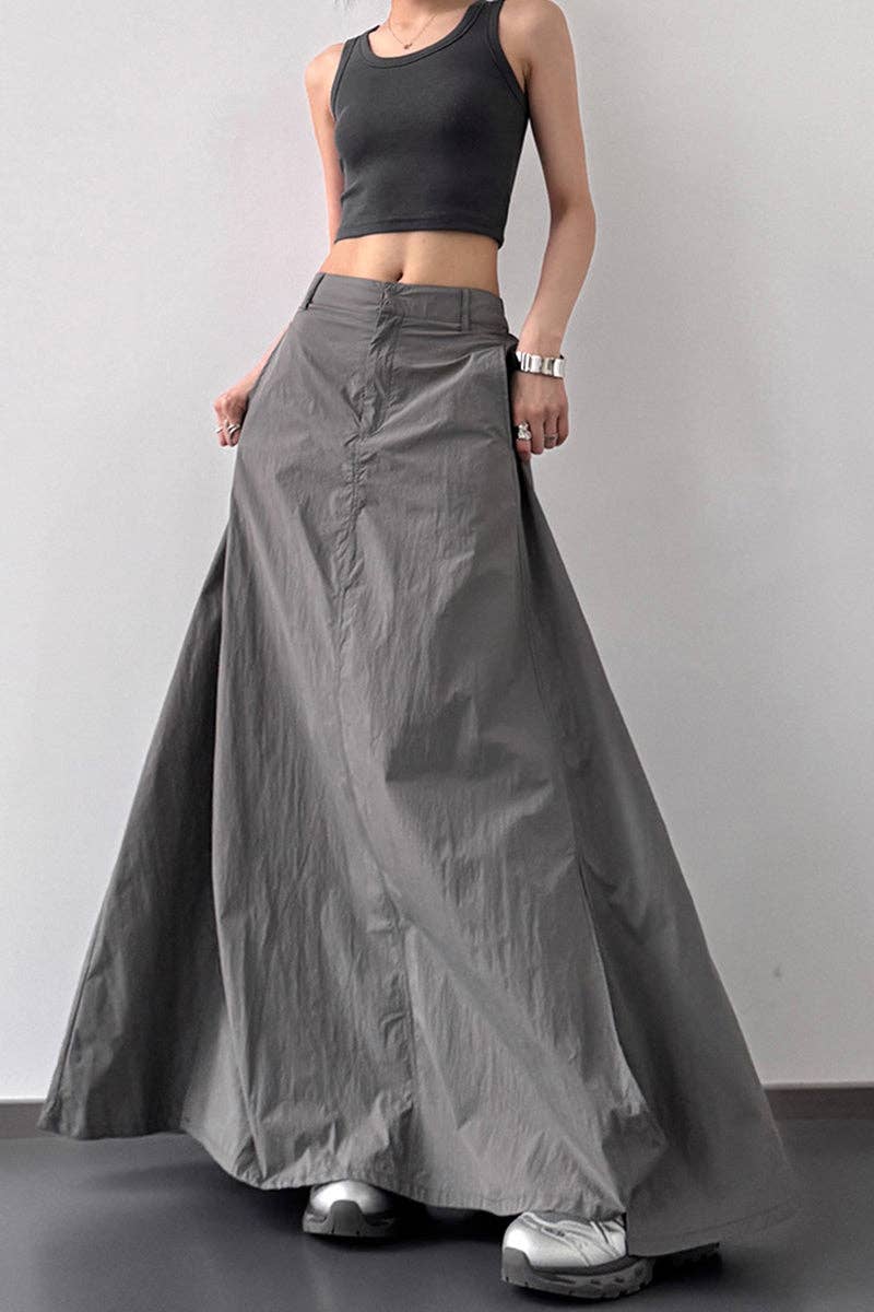 Windbreaker Maxi Skirt