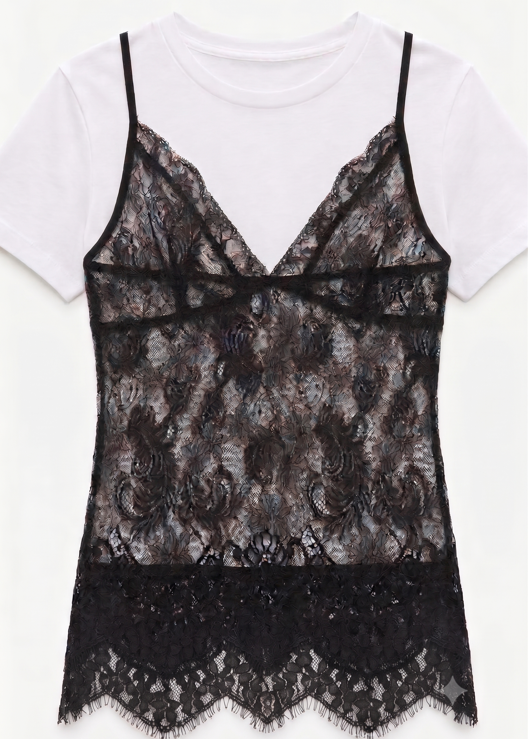 Black Lace T-shirt