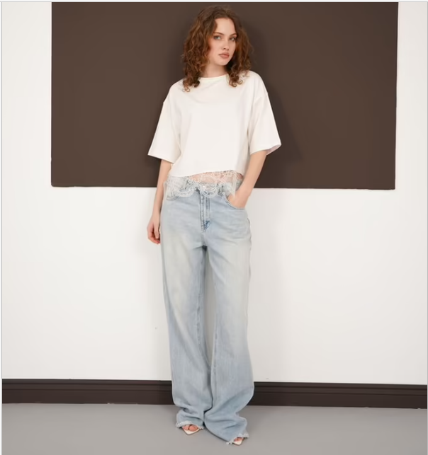 White Lace Casual T-shirt