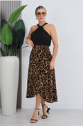 Leopard Wrap Midi Skirt PRE-ORDER
