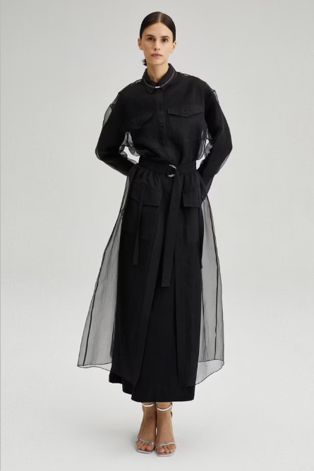 Black Organza Maxi Skirt PRE-ORDER