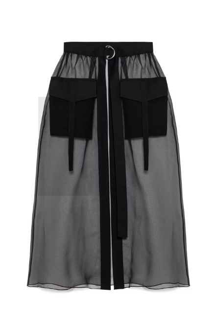 Black Organza Maxi Skirt PRE-ORDER