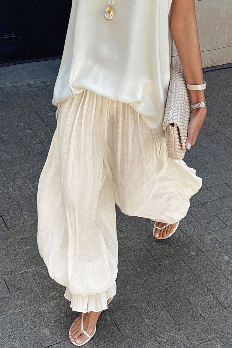 Effortless Wide-Leg Casual Pants